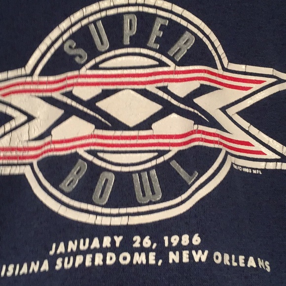 Vintage men’s large 1986 Super Bowl hoodie - Picture 2 of 4